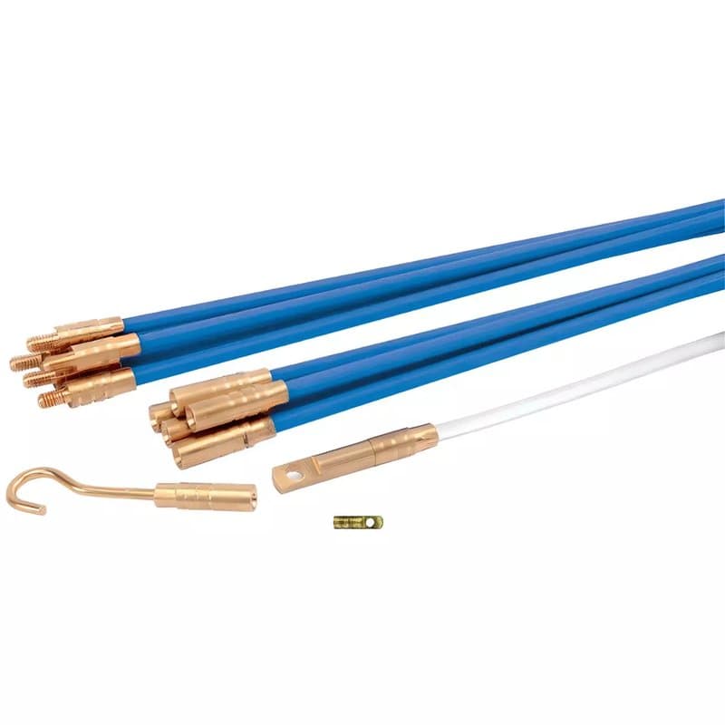 Electrician's Tool Box Cable Access Kit - Wire Puller Rods for Push & Pull thumbnail 2