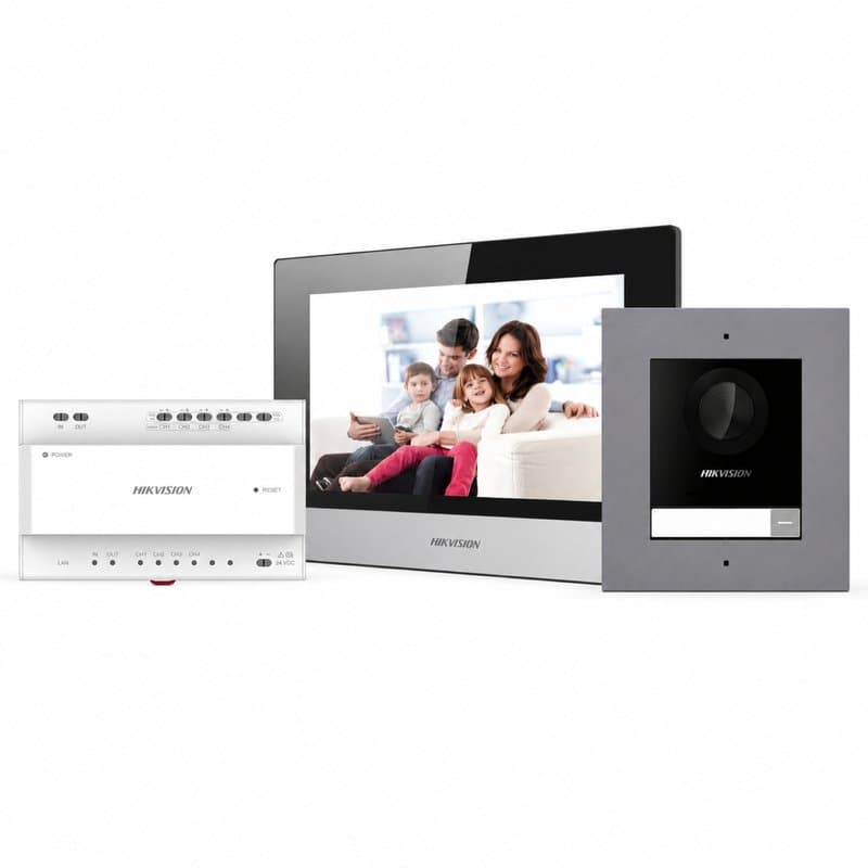 Hikvision DS-KIS702-P(B) 2-Wire IP Video Intercom Kit Villa thumbnail 2