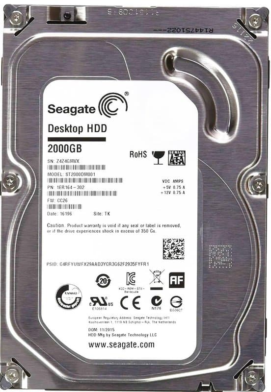 Seagate 2TB  - HDD 3.5" SATA Hard Drives – Free Installation with Any CCTV Kit or Package -Ideal for 24/7 continuous recording thumbnail 4