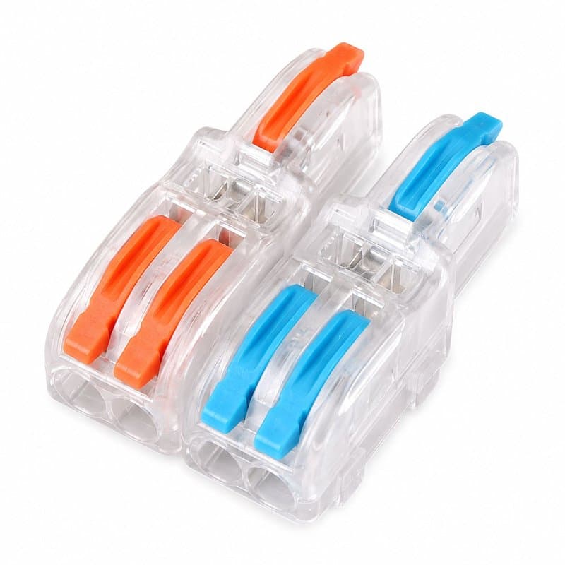 SPL-2-4-CL Clear Lever Wire Connector 2 In 4 Out Splicing Terminal thumbnail 2