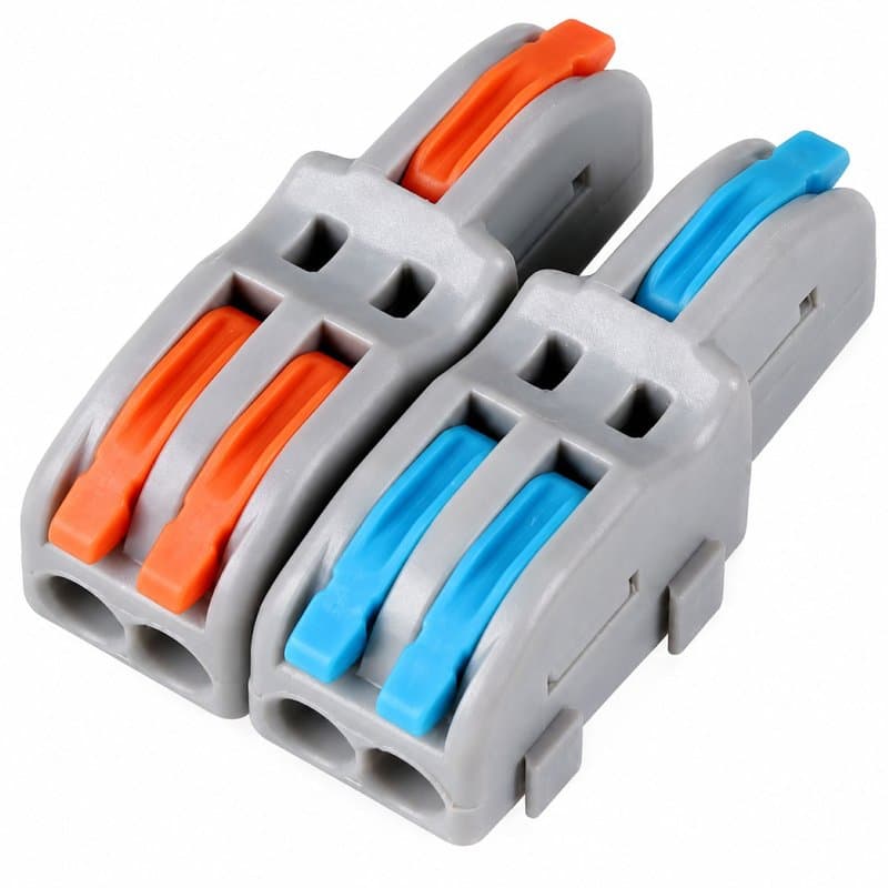 SPL-2-4 Lever Wire Connector 2 In 4 Out Compact Splicing Terminal thumbnail 2