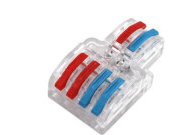SPL-4 Dual Channel Lever Wire Connector 4 Port Terminal Block CCTV thumbnail 4