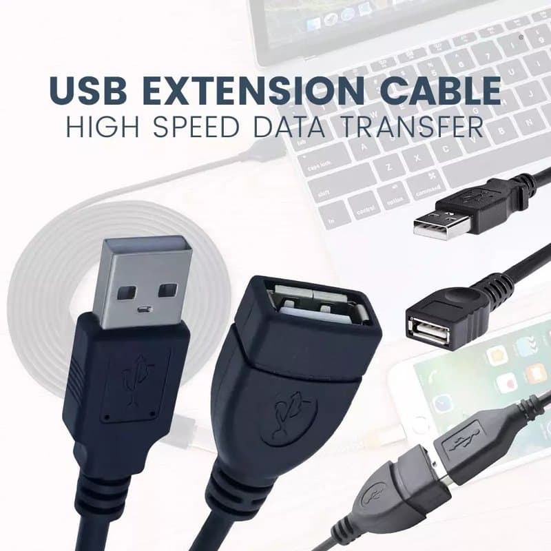 3M USB Extension Cable - High-Speed 2.0 A Male to Female thumbnail 2