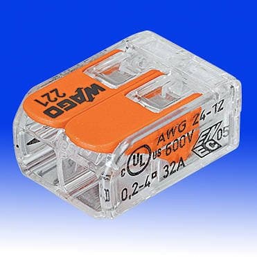 WAGO 221-412 Compact Lever Connector 2 Conductor 32A 100 Pack thumbnail 17