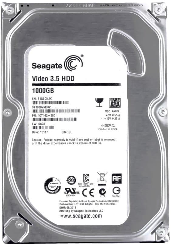 1TB - HDD 3.5" SATA Hard Drives – Free Installation with Any CCTV Kit or Package -Ideal for 24/7 continuous recording - Image 1