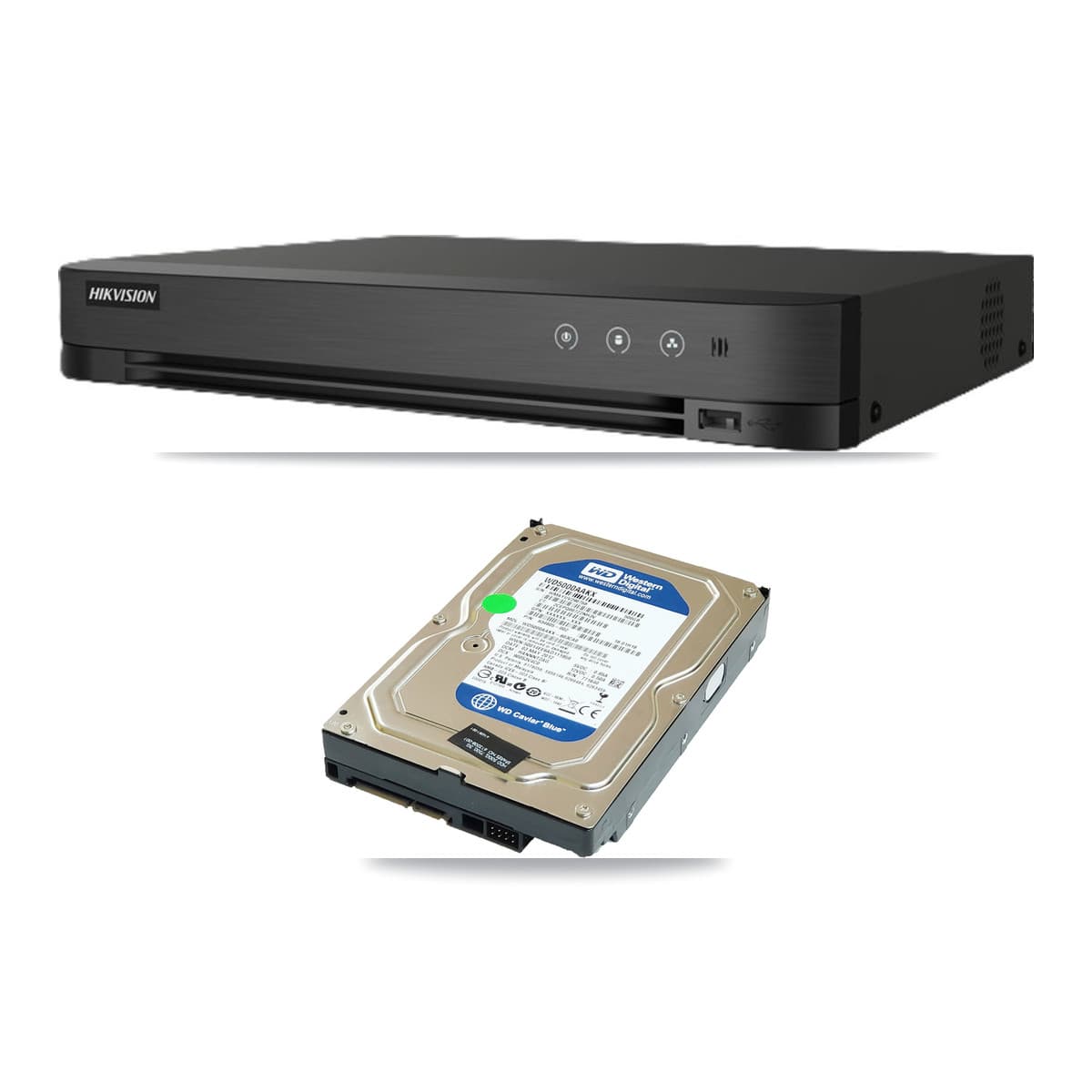 Hikvision DS-7204HGHI 4-Channel DVR + 500GB Recording
