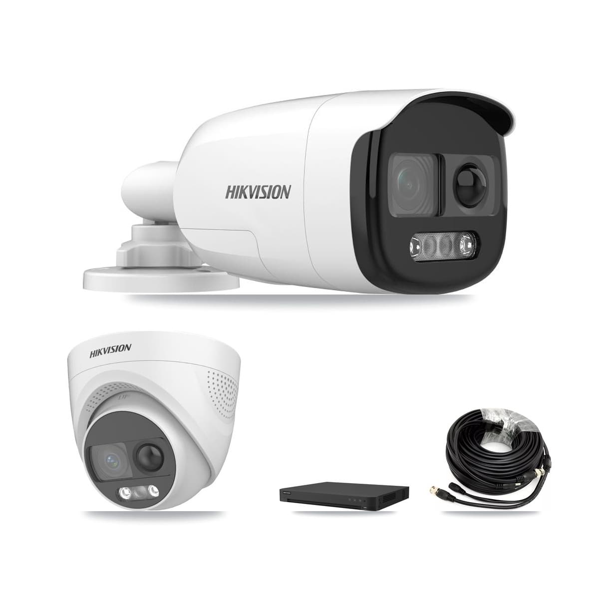 Hikvision 32-Channel 5MP CCTV Kit — 3 Bullet + 3 Turret Cameras + 8TB Recording (IDS-7232HQHI Recorder) - Image 1