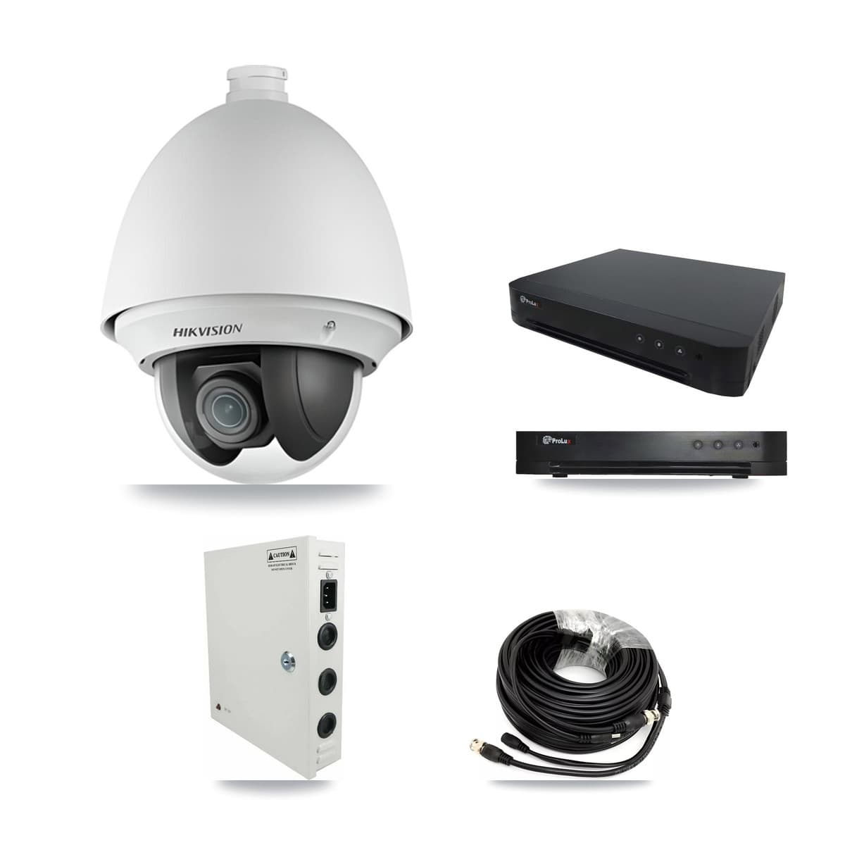 Hikvision & Prolux 16-Channel 2MP CCTV Kit — 4 PTZ Cameras + 3TB Recording - Image 1