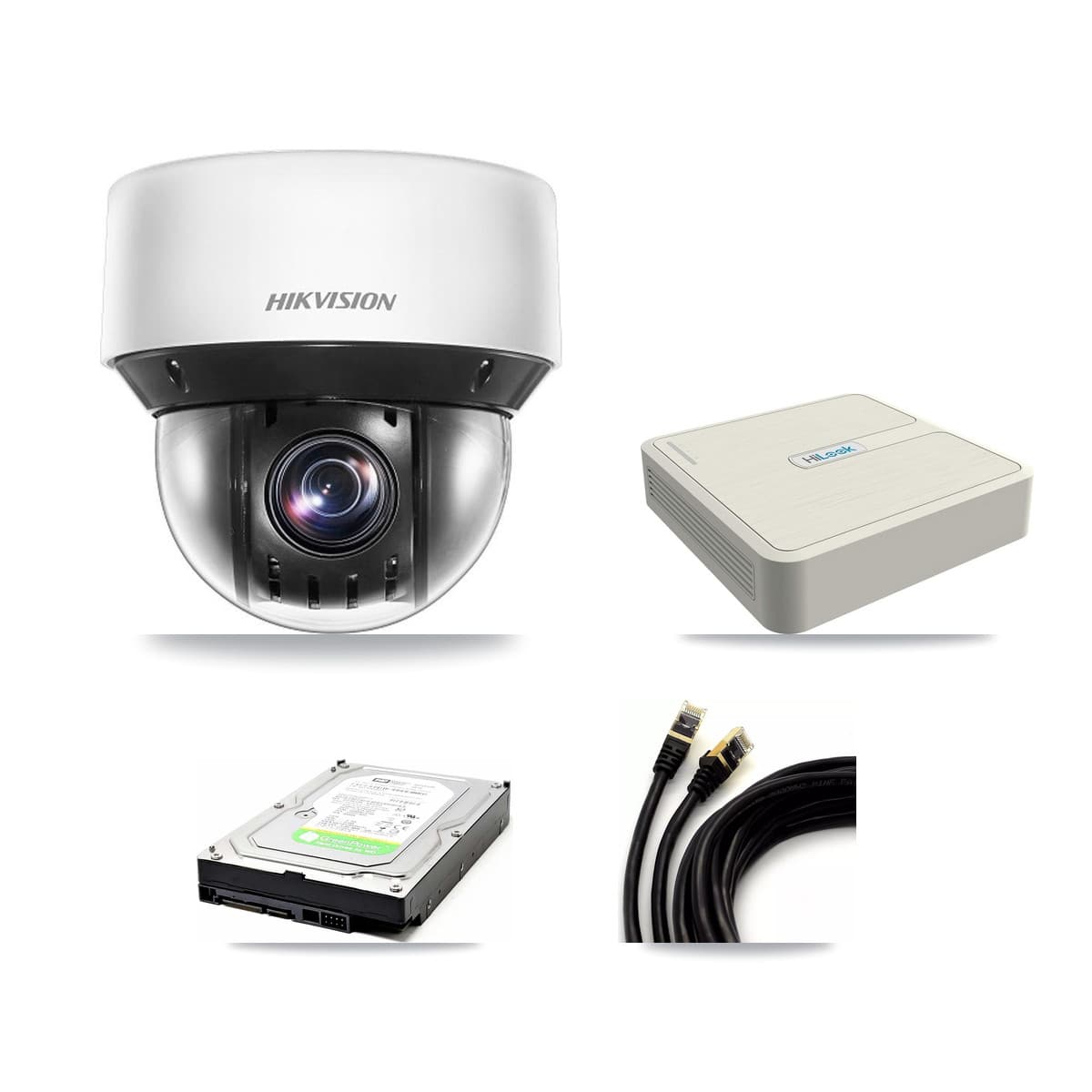 Hikvision & HiLook 8-Channel 4MP CCTV Kit — 1 DS-2DE4A425IW PTZ Camera + 1TB Recording (NVR-108H-D Recorder) - Image 1