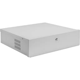 Lockable CCTV DVR Security Lock Box Metal Beige 210×210mm