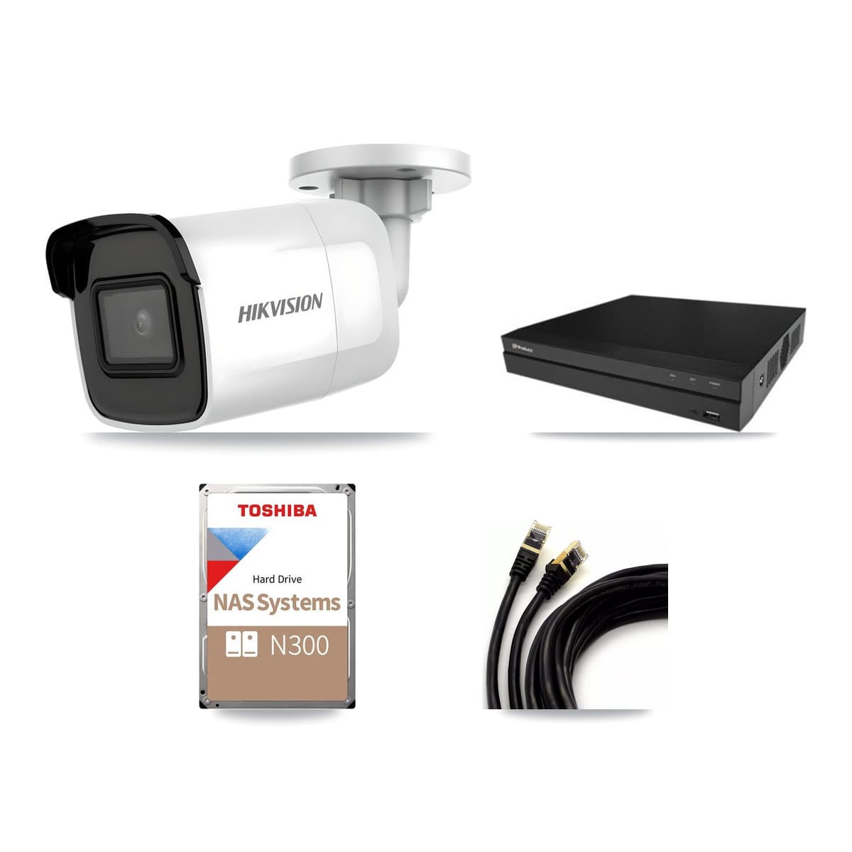 Hikvision & Prolux 16-Channel 4K CCTV Kit — 16 Bullet Cameras + 18TB Recording