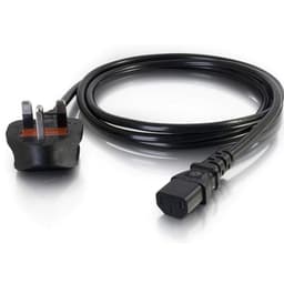 IEC C13 Kettle Lead UK Mains Power Cable 1.5m 3x0.75mm² H05VV-F Black