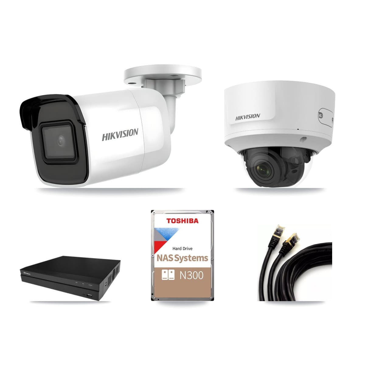 Hikvision & Prolux 16-Channel 2MP – 4K CCTV Kit — 6 4K Bullet + 2 2MP Dome Cameras + 18TB Recording