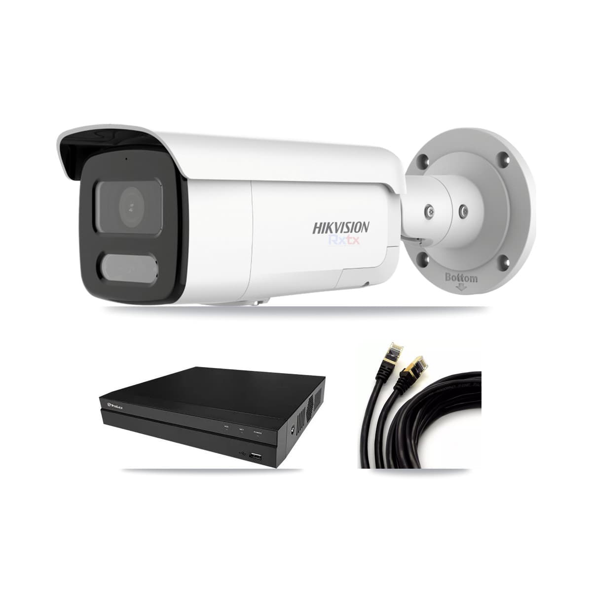 Hikvision & Prolux 8-Channel 4K CCTV Kit — 2 Bullet Cameras + 8TB Recording
