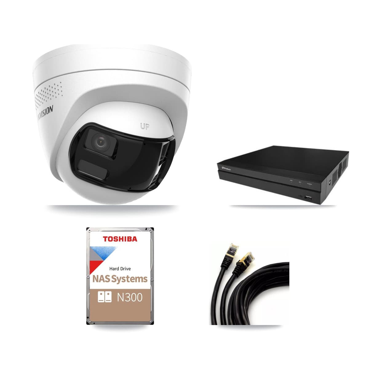 Prolux 16-Channel 4K CCTV Kit — 16 Turret Cameras + 18TB Recording