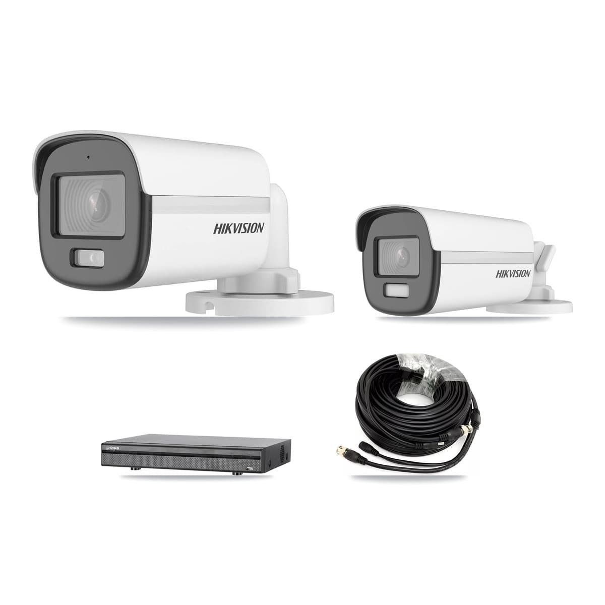 Hikvision & Dahua 8-Channel 5MP – 4K CCTV Kit — 4 DS-2CE12KF0T 5MP + 1 DS-2CE12UF3T 4K Bullet Cameras + 8TB Recording (DH-XVR5108H Recorder) - Image 1