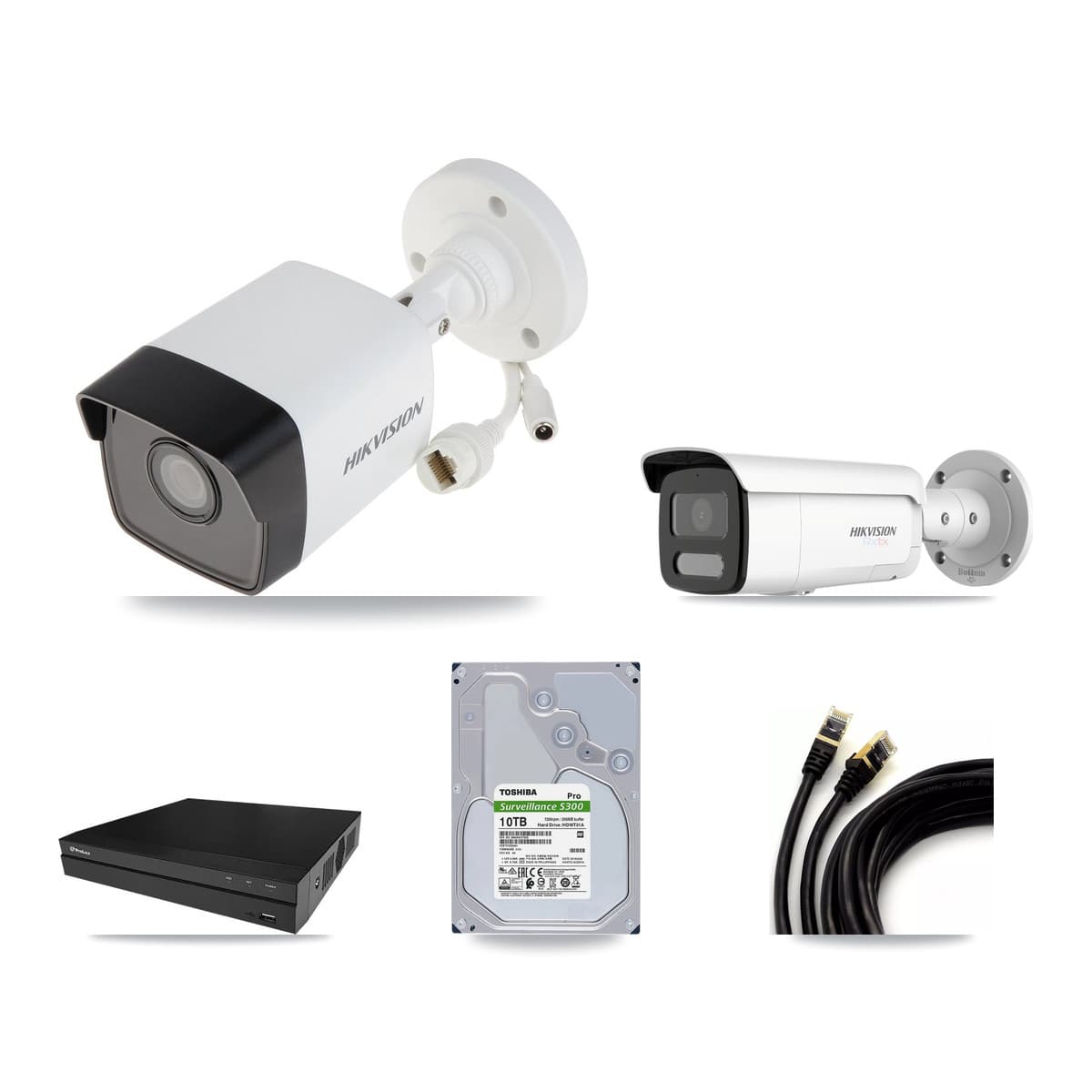 Hikvision & Prolux 8-Channel 5MP – 4K CCTV Kit — 7 5MP + 1 4K Bullet Cameras + 10TB Recording