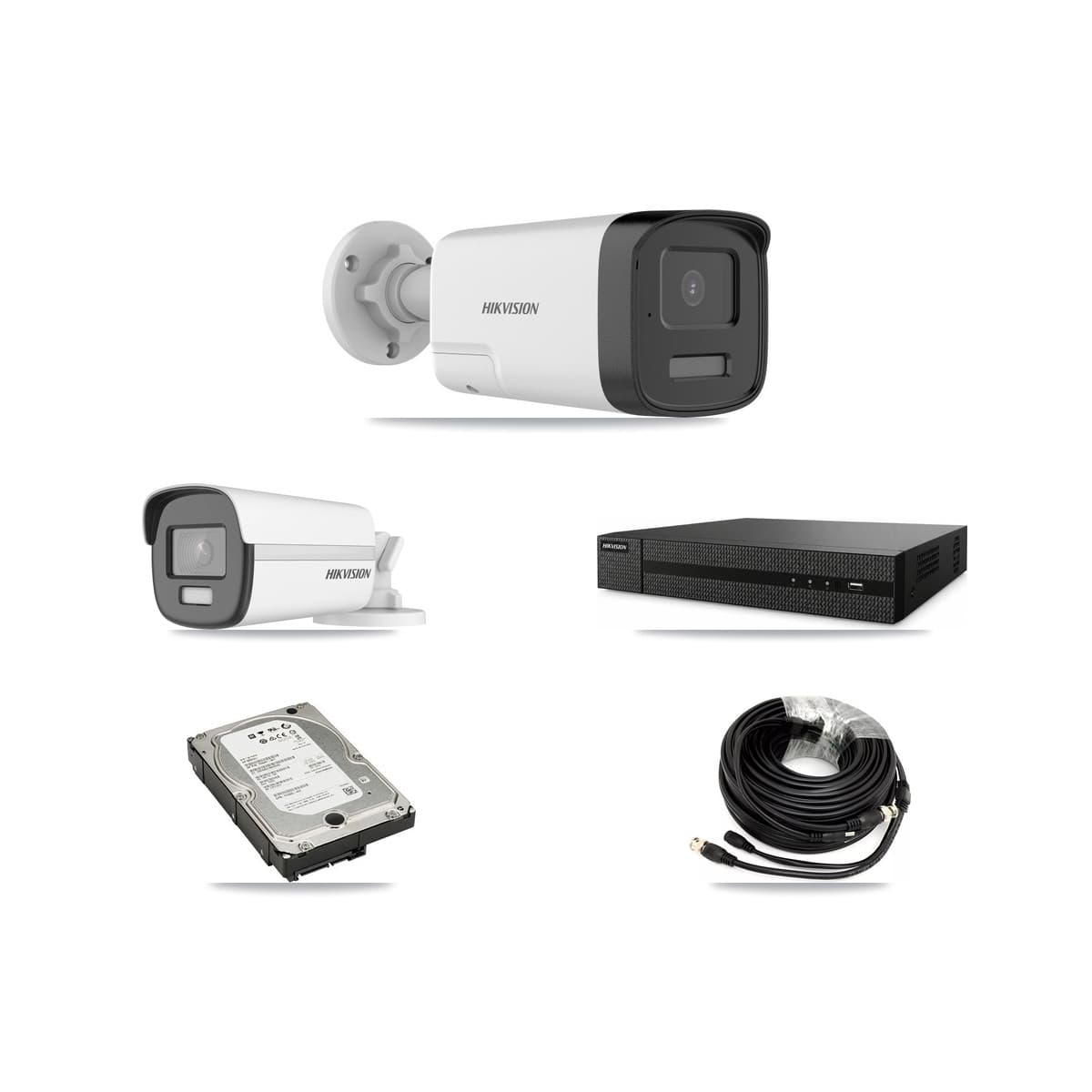 Hikvision 8-Channel 5MP – 4K CCTV Kit — 1 4K + 2 5MP Bullet Cameras + 5TB Recording (DVR-8CH Recorder) - Image 1