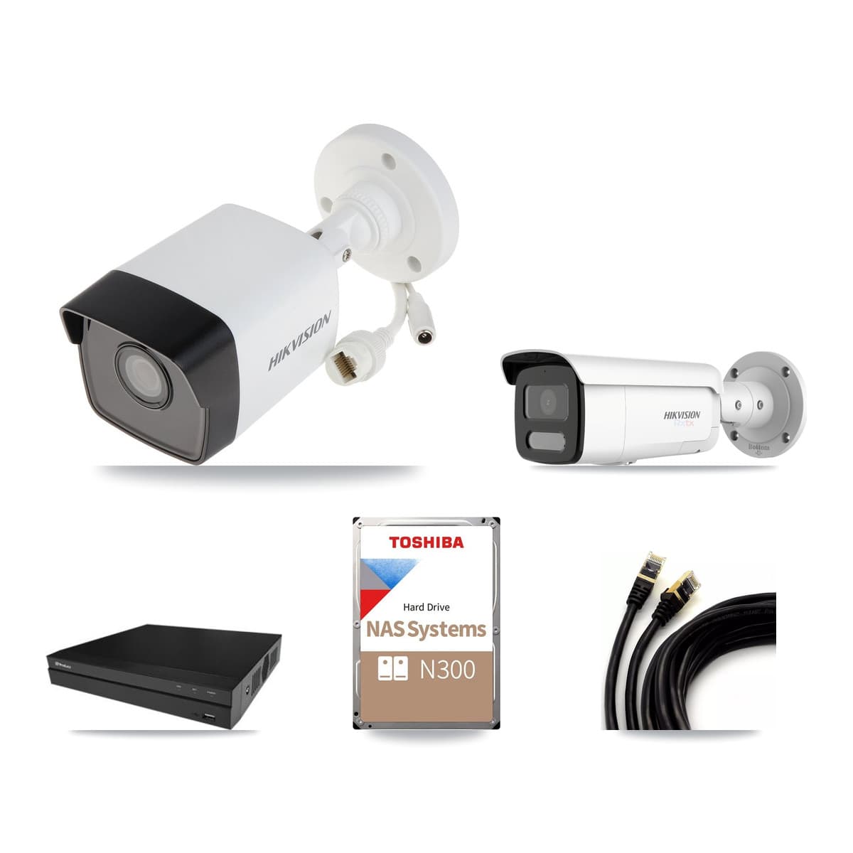 Hikvision & Prolux 16-Channel 5MP – 4K CCTV Kit — 11 5MP + 1 4K Bullet Cameras + 18TB Recording