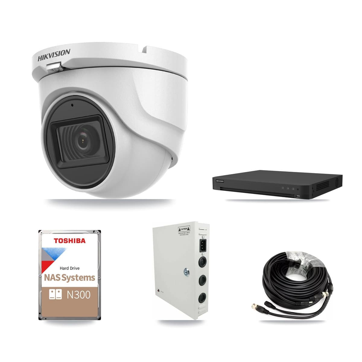 Hikvision 16-Channel 5MP CCTV Kit — 14 Turret Cameras + 18TB Recording - Image 1