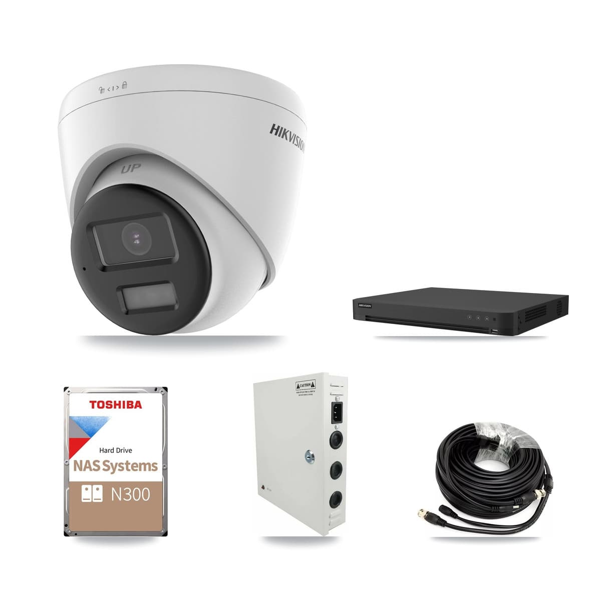 Hikvision 16-Channel 5MP CCTV Kit — 13 DS-2CE78K0T + 1 DS-2CE78K0T Turret Cameras + 18TB Recording - Image 1