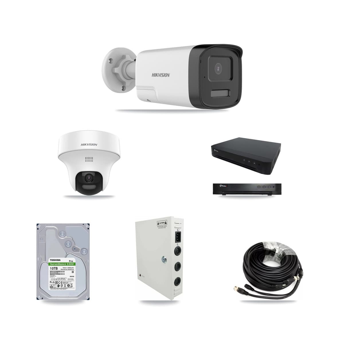 Hikvision & Prolux 16-Channel 5MP CCTV Kit — 11 Bullet + 5 Turret Cameras + 10TB Recording - Image 1