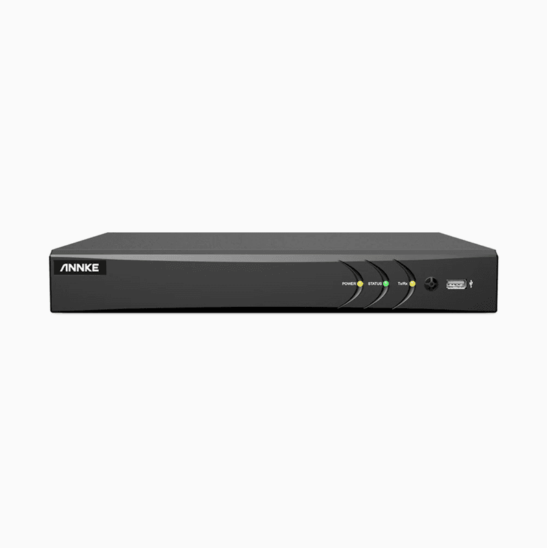 ANNKE 8MP 4K 8 Channel Hybrid 5-in-1 Digital Video Recorder, H.265+, Supports up to 8 BNC Cameras & 4 IP Cameras