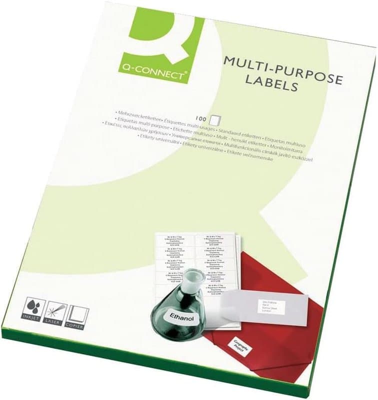 Q-connect A4 105x37mm 16-Per-Sheet