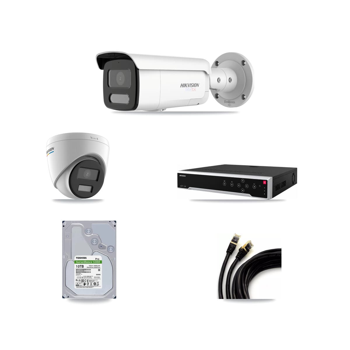 Hikvision 32-Channel 2MP – 4K CCTV Kit — 1 2MP Turret + 17 4K Bullet Cameras + 4× 10TB Recording - Image 1