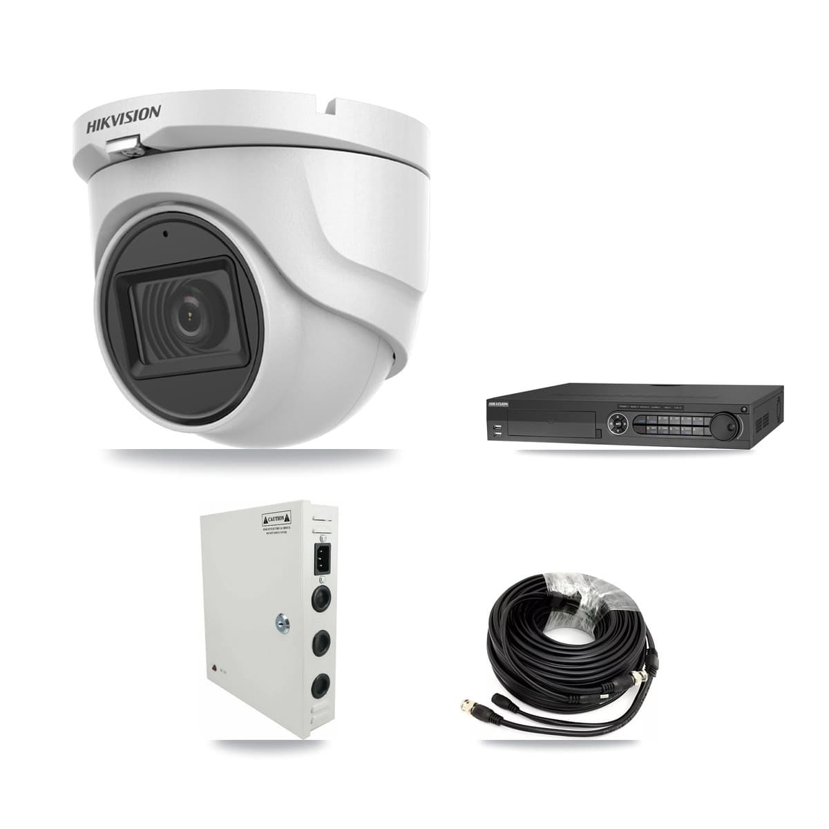 Hikvision 32-Channel 5MP CCTV Kit — 26 DS-2CE76H0T Turret Cameras + 4× 8TB Recording (DS-7332HQHI Recorder) - Image 1