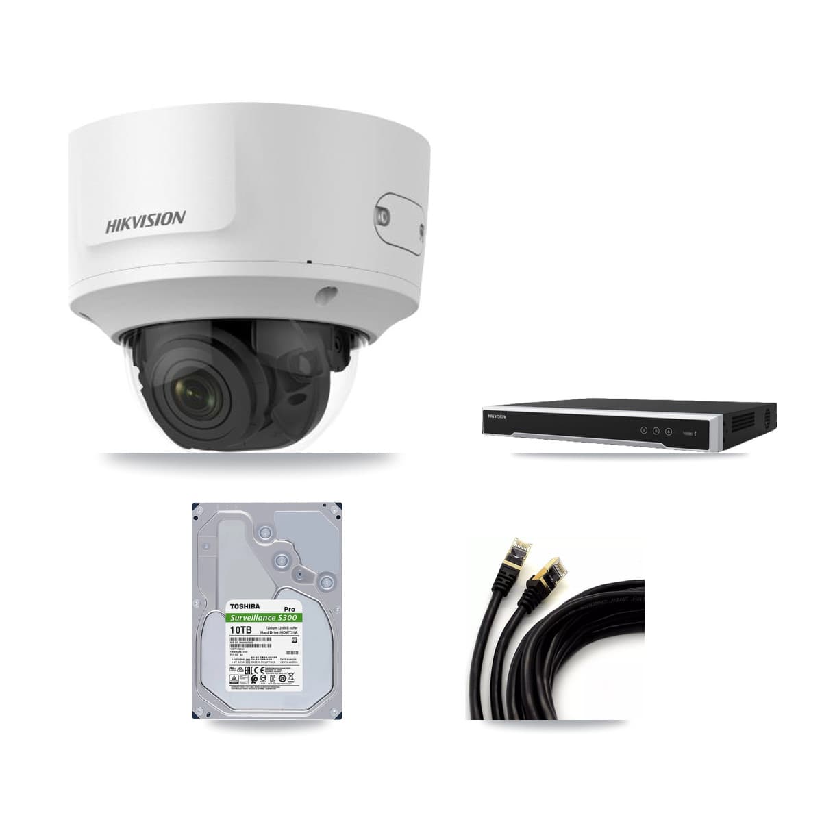 Hikvision 16-Channel 2MP CCTV Kit — 14 Dome Cameras + 10TB Recording - Image 1