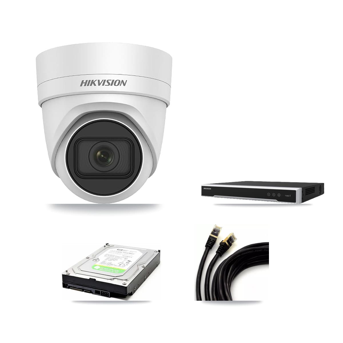 Hikvision 16-Channel 4MP CCTV Kit — 1 DS-2CD2H45FWD Turret Camera + 1TB Recording