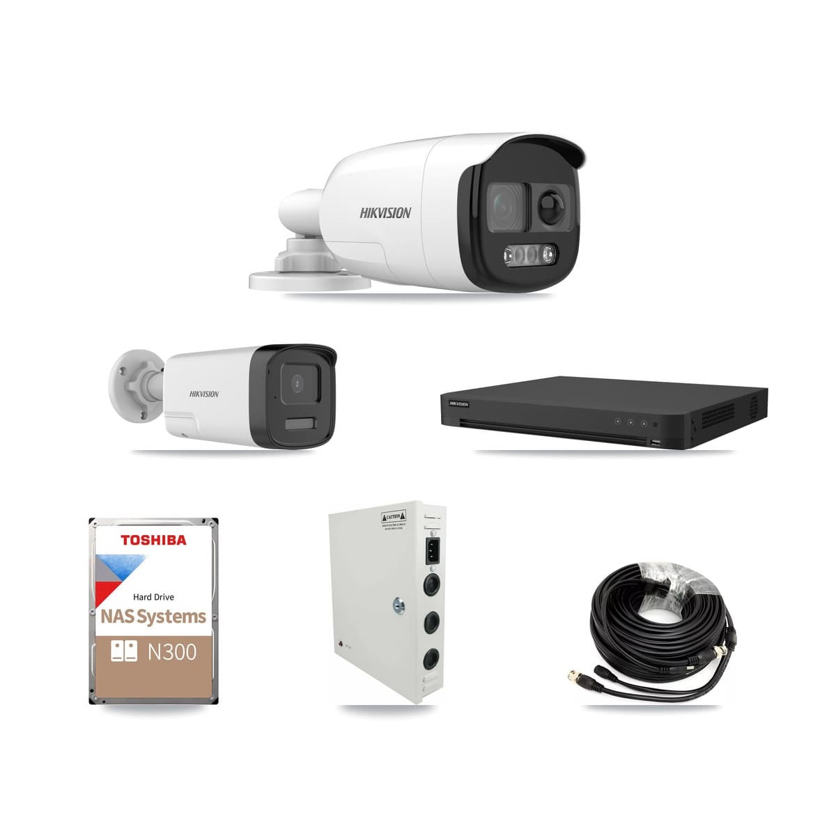 Hikvision 16-Channel 5MP CCTV Kit — 13 DS-2CE12KF3T + 1 DS-2CE17K0T Bullet Cameras + 18TB Recording