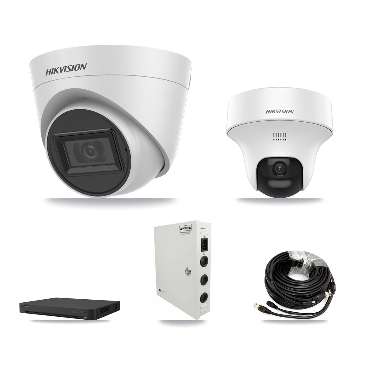 Hikvision 32-Channel 5MP CCTV Kit — 1 DS-2CE70K0T + 22 DS-2CE78H0T Turret Cameras + 8TB Recording - Image 1