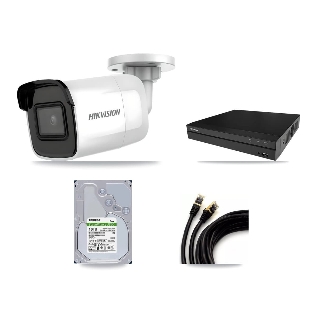 Hikvision & Prolux 8-Channel 4K CCTV Kit — 5 Bullet Cameras + 10TB Recording - Image 1