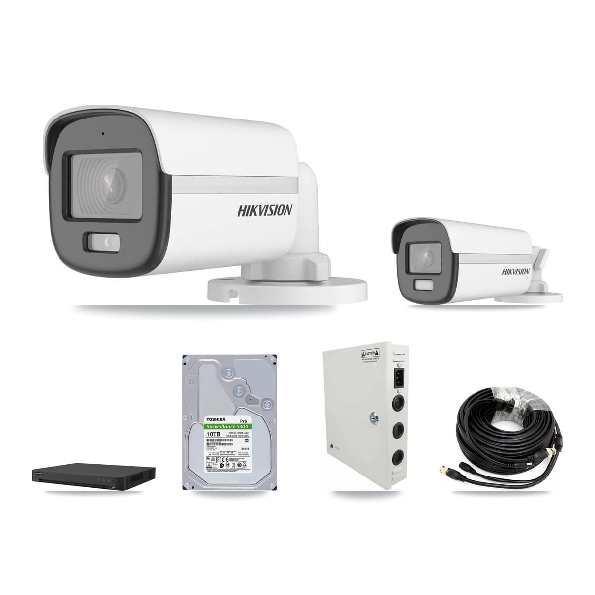 Hikvision 16-Channel 5MP – 4K CCTV Kit — 14 DS-2CE12KF0T 5MP + 1 DS-2CE12UF3T 4K Bullet Cameras + 2× 10TB Recording - Image 1