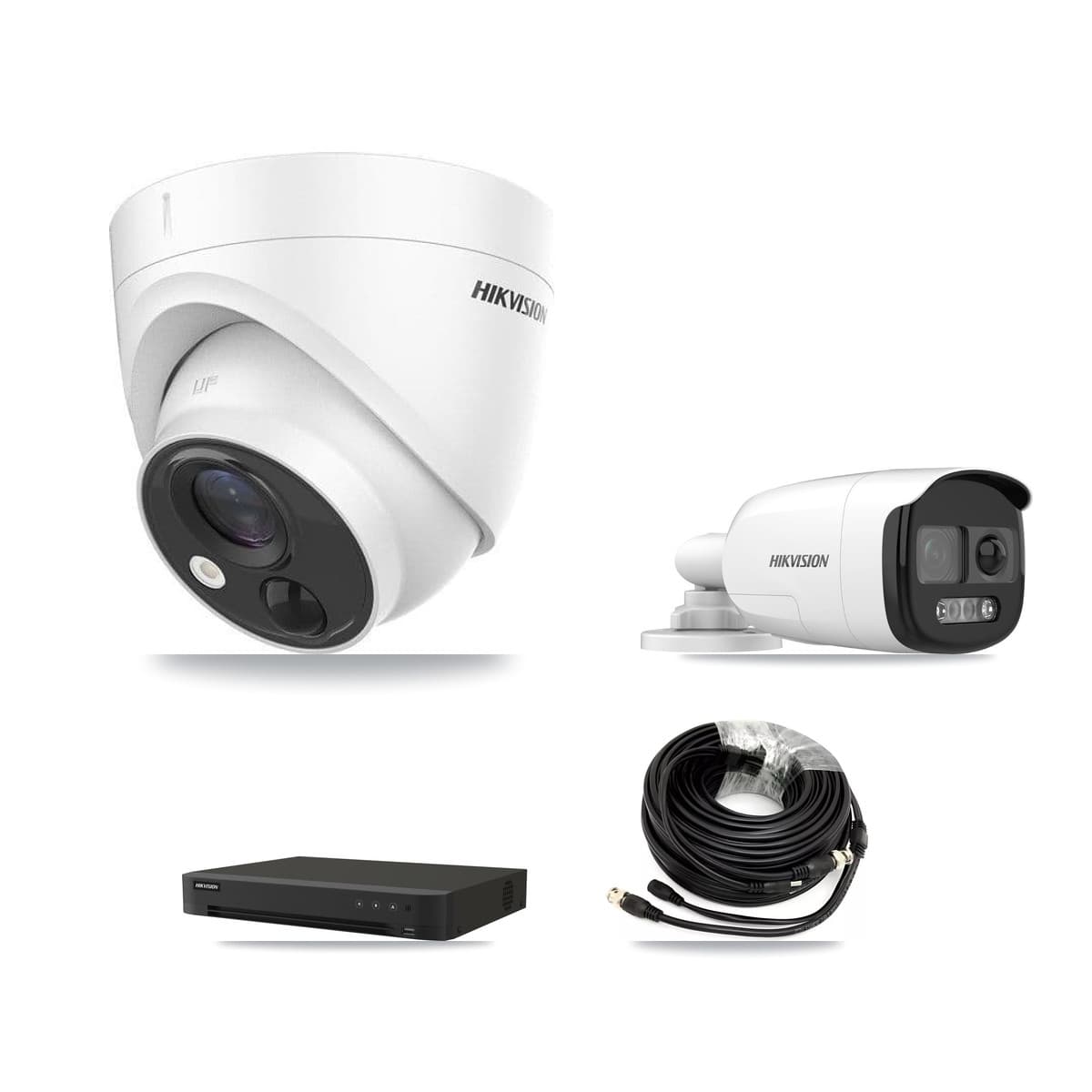 Hikvision 16-Channel 5MP CCTV Kit — 2 DS-2CE12KF3T Bullet + 4 DS-2CE71H0T Turret Cameras + 8TB Recording - Image 1