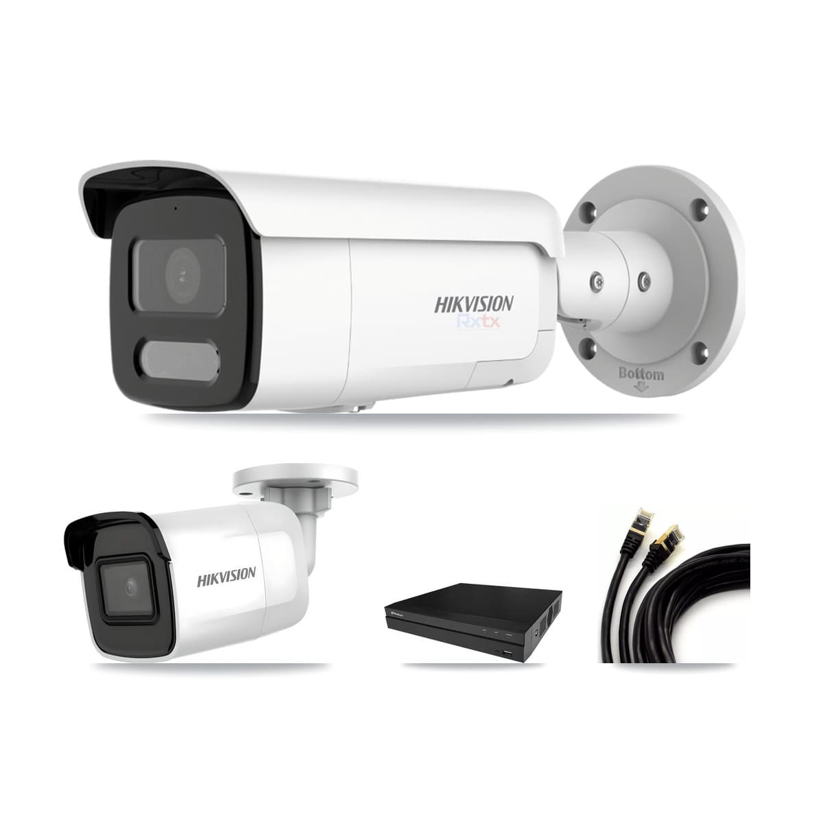 Hikvision & Prolux 8-Channel 4K CCTV Kit — 1 DS-2CD2085G1 + 2 DS-2CD2T87G2H Bullet Cameras + 8TB Recording - Image 1