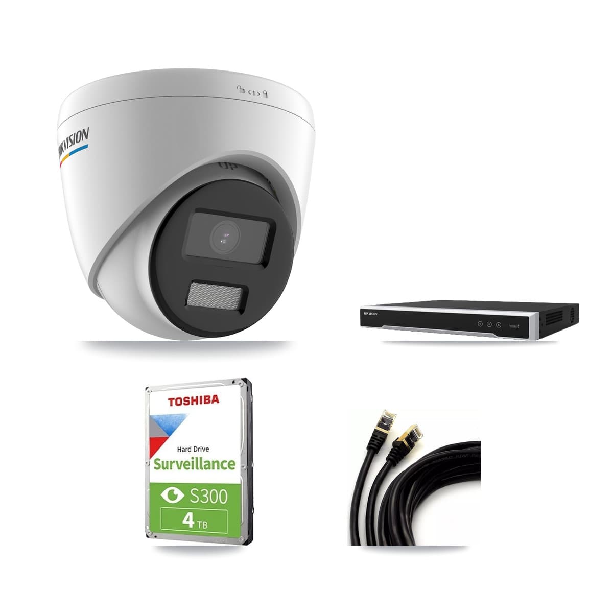 Hikvision 16-Channel 2MP CCTV Kit — 5 Turret Cameras + 4TB Recording - Image 1
