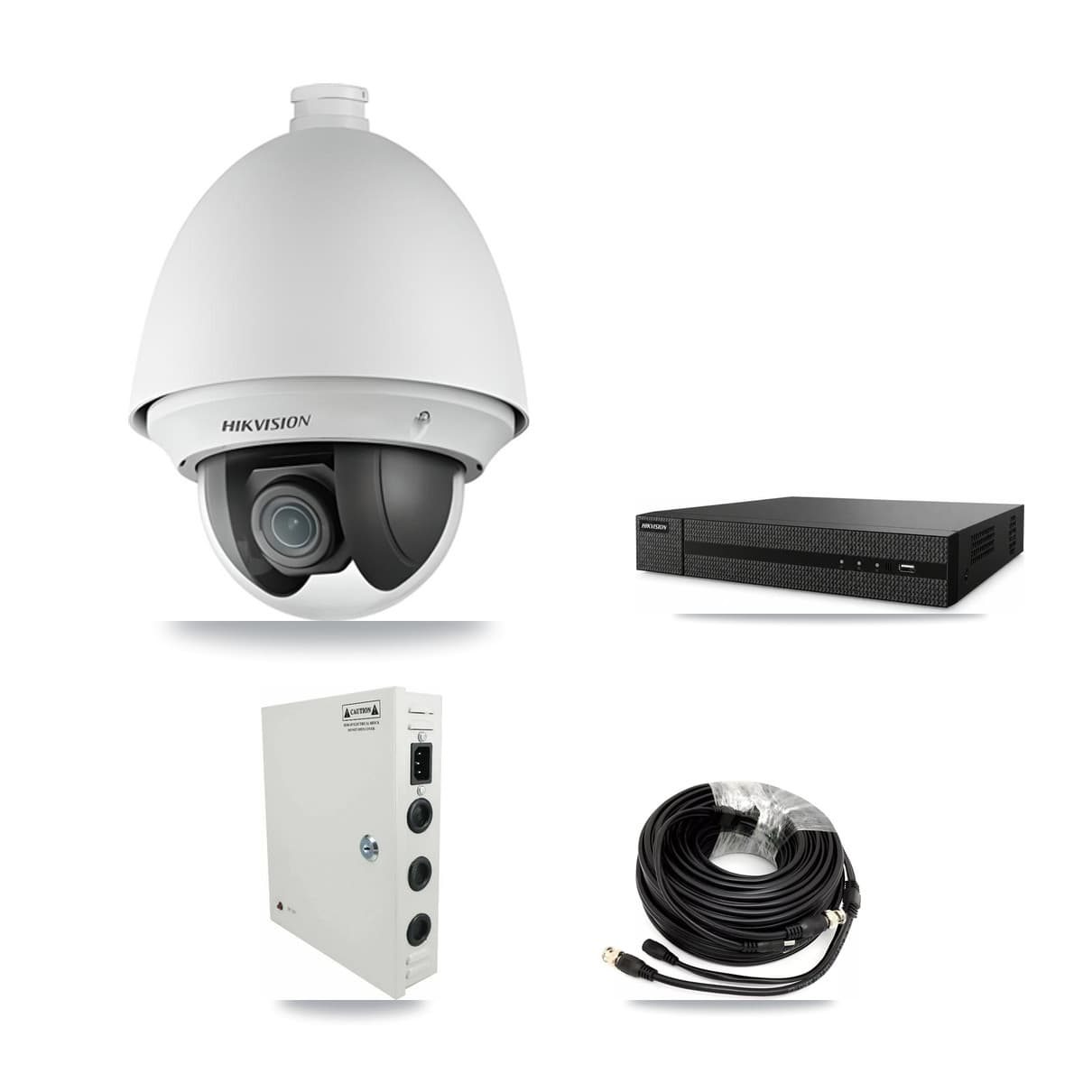 Hikvision 8-Channel 2MP CCTV Kit — 6 PTZ Cameras + 3TB Recording (DVR-8CH Recorder)