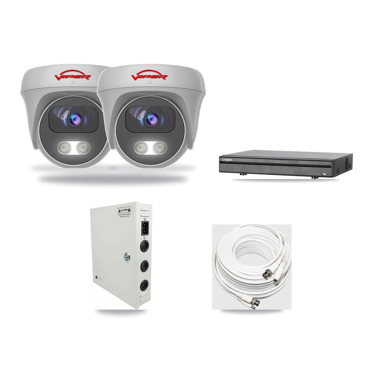 Viper & Dahua 8-Channel 5MP CCTV Kit — 2 Cameras + 3TB Recording - Image 1
