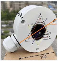 Universal Junction Box CCTV Camera Mount (Indoor & Outdoor/ Waterproof/ White)