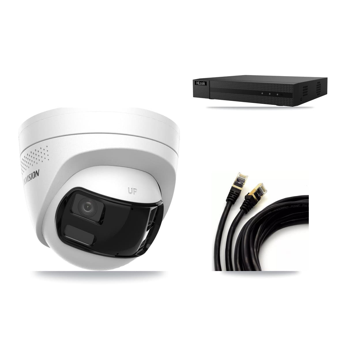 HiLook 8-Channel 4K CCTV Kit — 3 Turret Cameras + 3TB Recording - Image 1