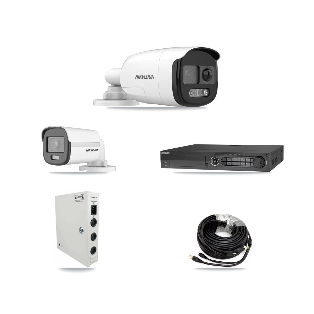 Hikvision 32-Channel 5MP CCTV Kit — 1 DS-2CE12KF0T + 17 DS-2CE12KF3T Bullet Cameras + 3× 8TB Recording - Image 1