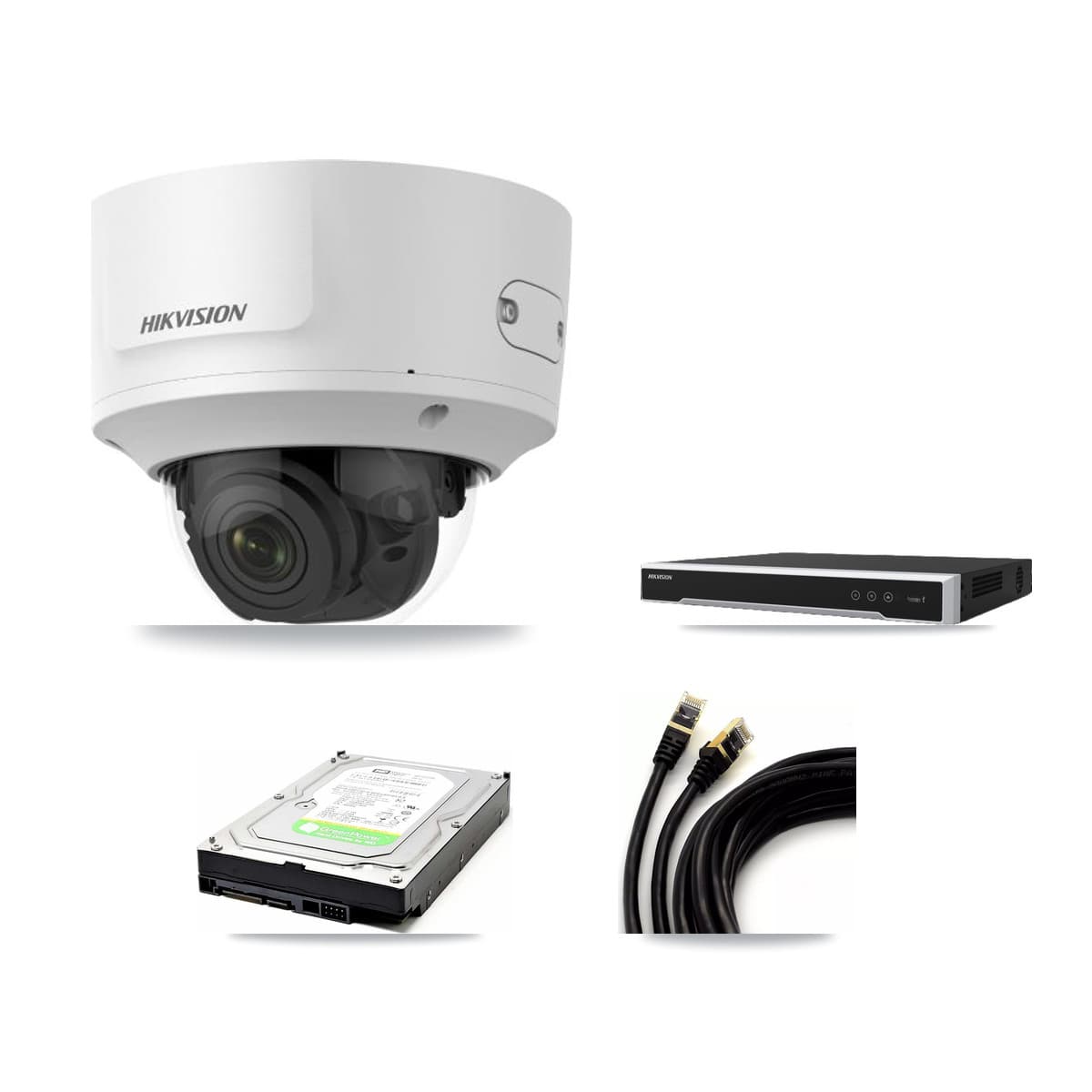 Hikvision 16-Channel 2MP CCTV Kit — 2 Dome Cameras + 1TB Recording