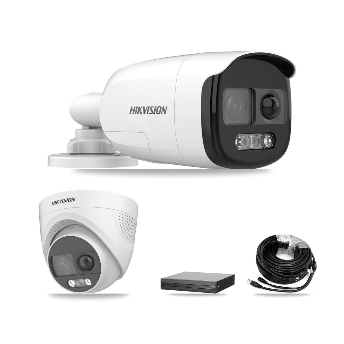 Hikvision 16-Channel 5MP CCTV Kit — 5 DS-2CE12KF3T Bullet + 1 DS-2CE72KF3T Turret Cameras + 8TB Recording (XVR-3116HS Recorder)