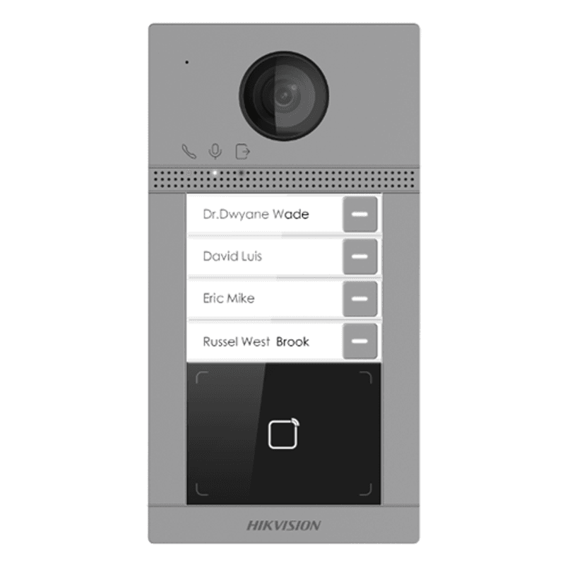 Hikvision DS-KV8413-WME1 4 Button IP Video Intercom Door Station