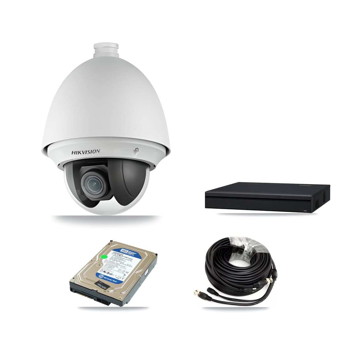 Hikvision 8-Channel 2MP CCTV Kit — 1 PTZ Camera + 500GB Recording (XVR-3108AD Recorder) - Image 1