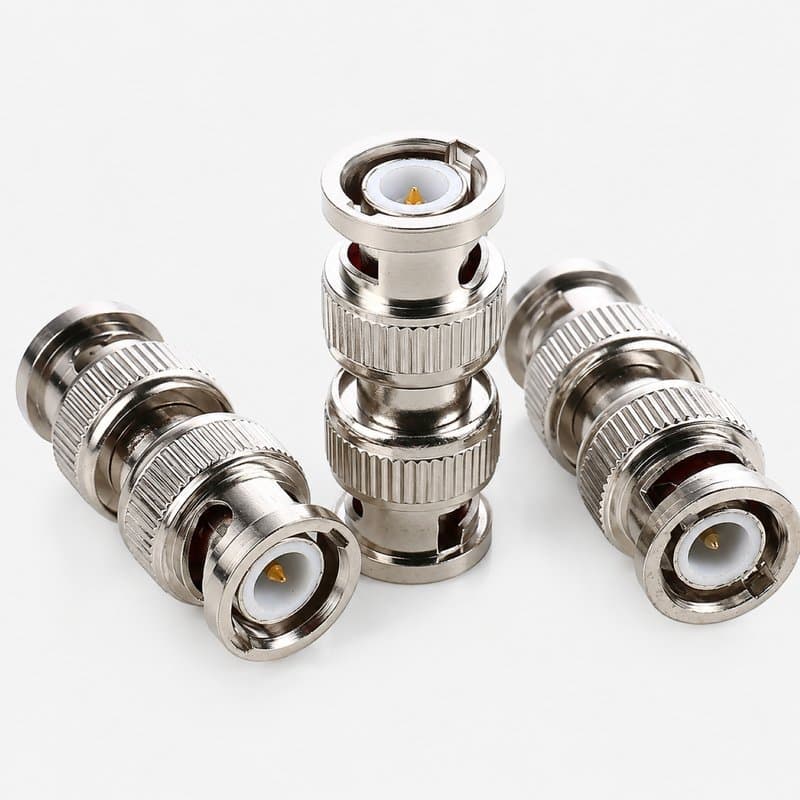 BNC Male to Male Coupler Adapter for CCTV Coaxial Cable Joiner