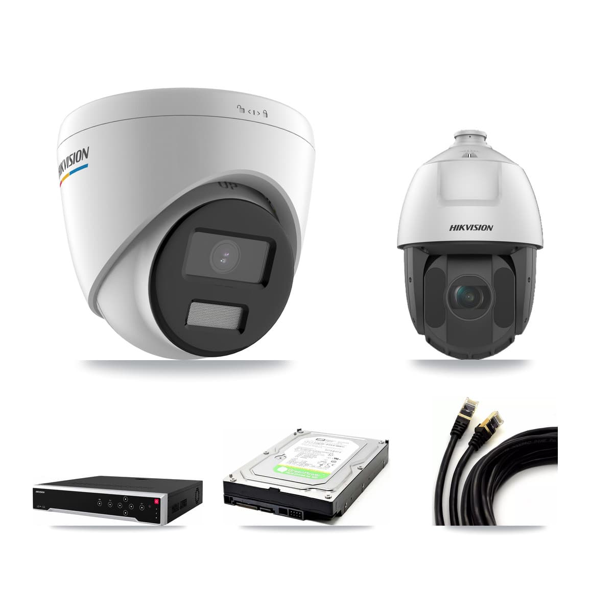 Hikvision 32-Channel 2MP CCTV Kit — 1 Turret + 1 PTZ Cameras + 1TB Recording - Image 1